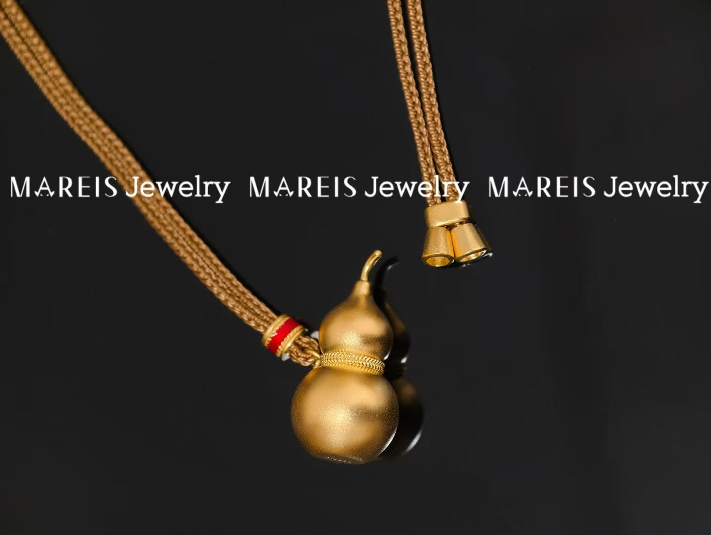 18K Gold Plated Plain Hulu Necklace