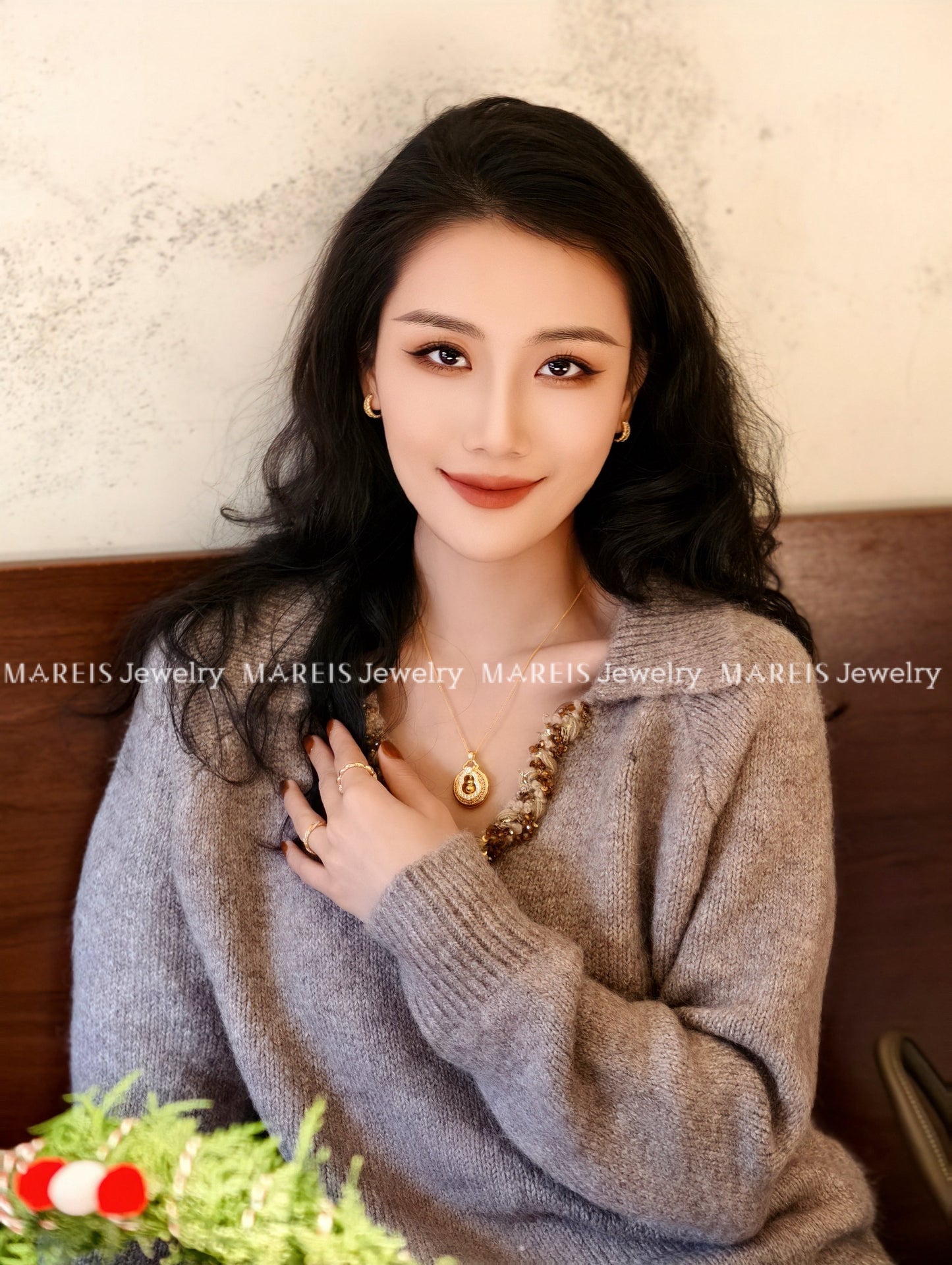 18K Gold Plated Prosperity Hulu Necklace