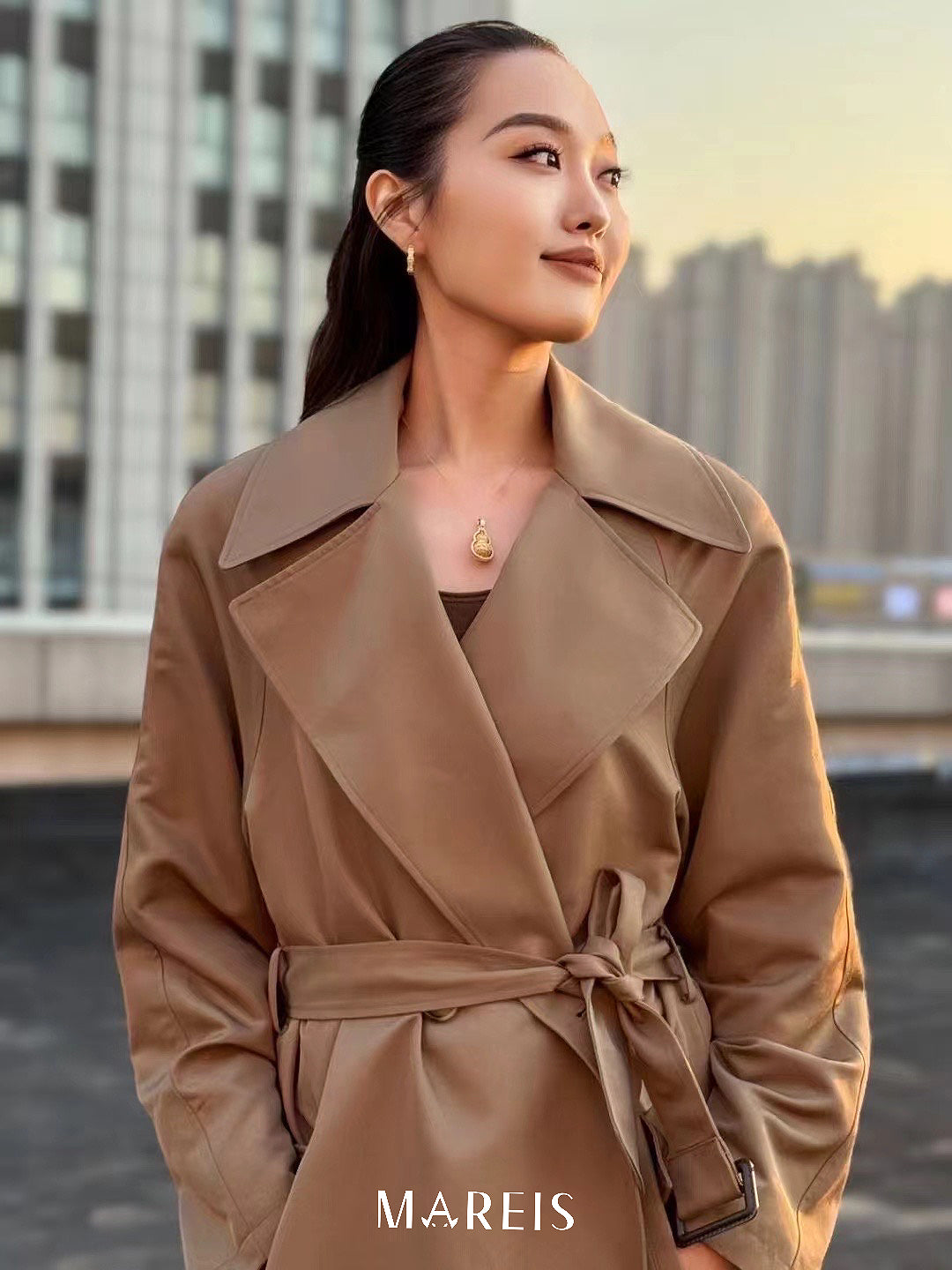 18K Gold Plated Filigree Inlaid Lucky Hulu Necklace