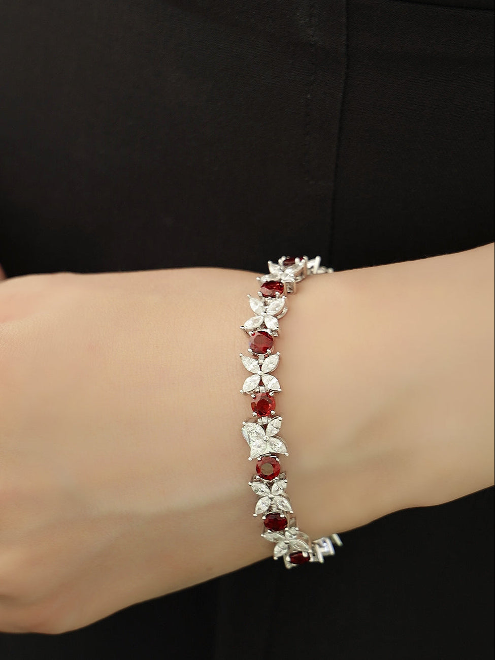 Prosperity: S925 Natural Garnet Bracelet