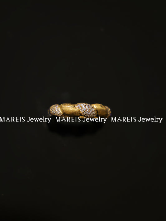 18K Gold Plated Twist Segrinato Ring