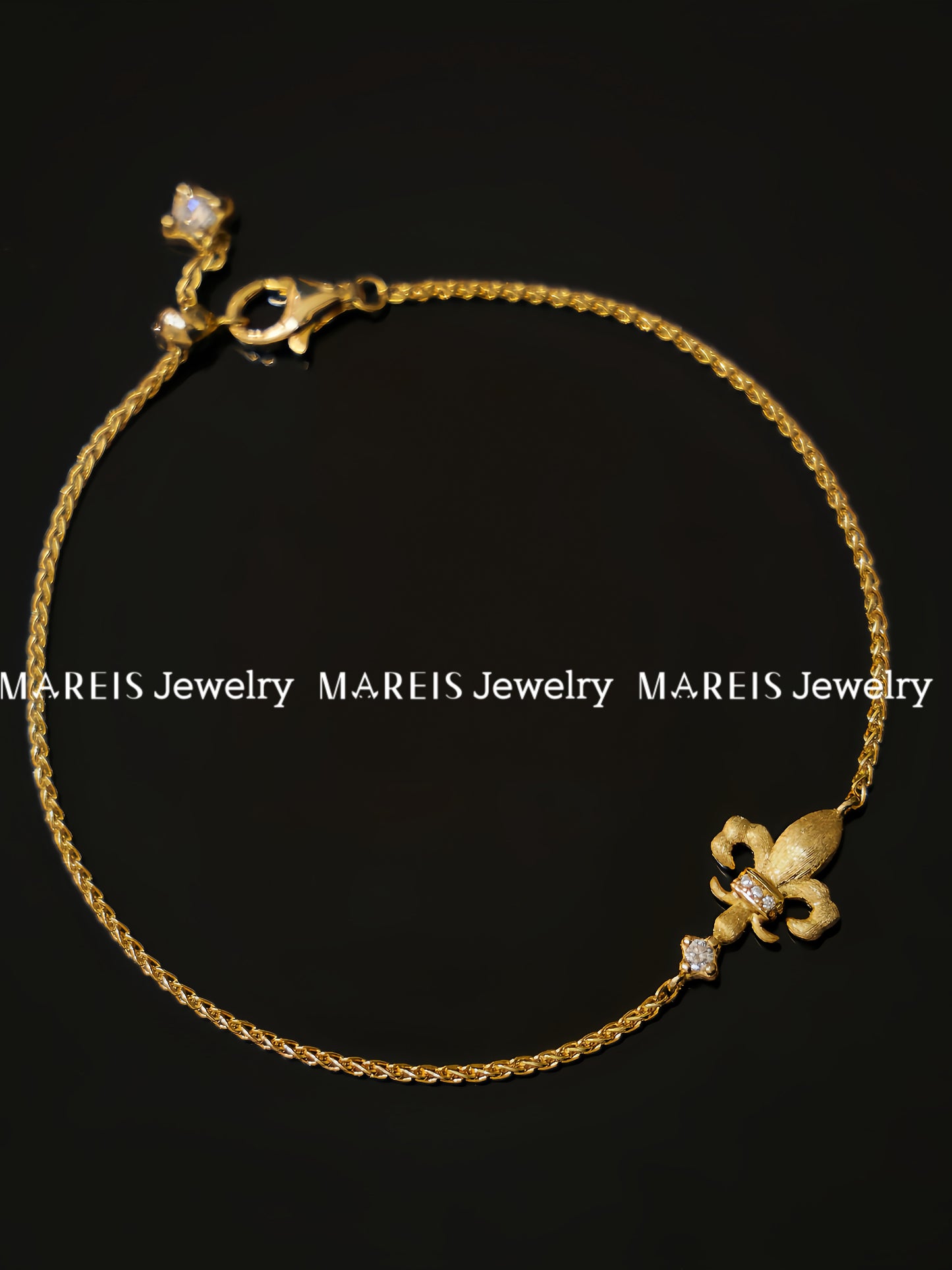 18K Gold Plated Double-sided Iris Segrinato Bracelet
