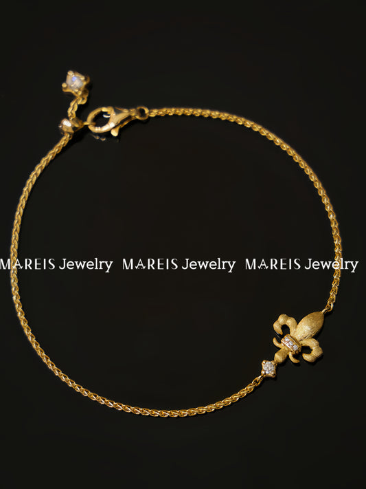 18K Gold Plated Double-sided Iris Segrinato Bracelet