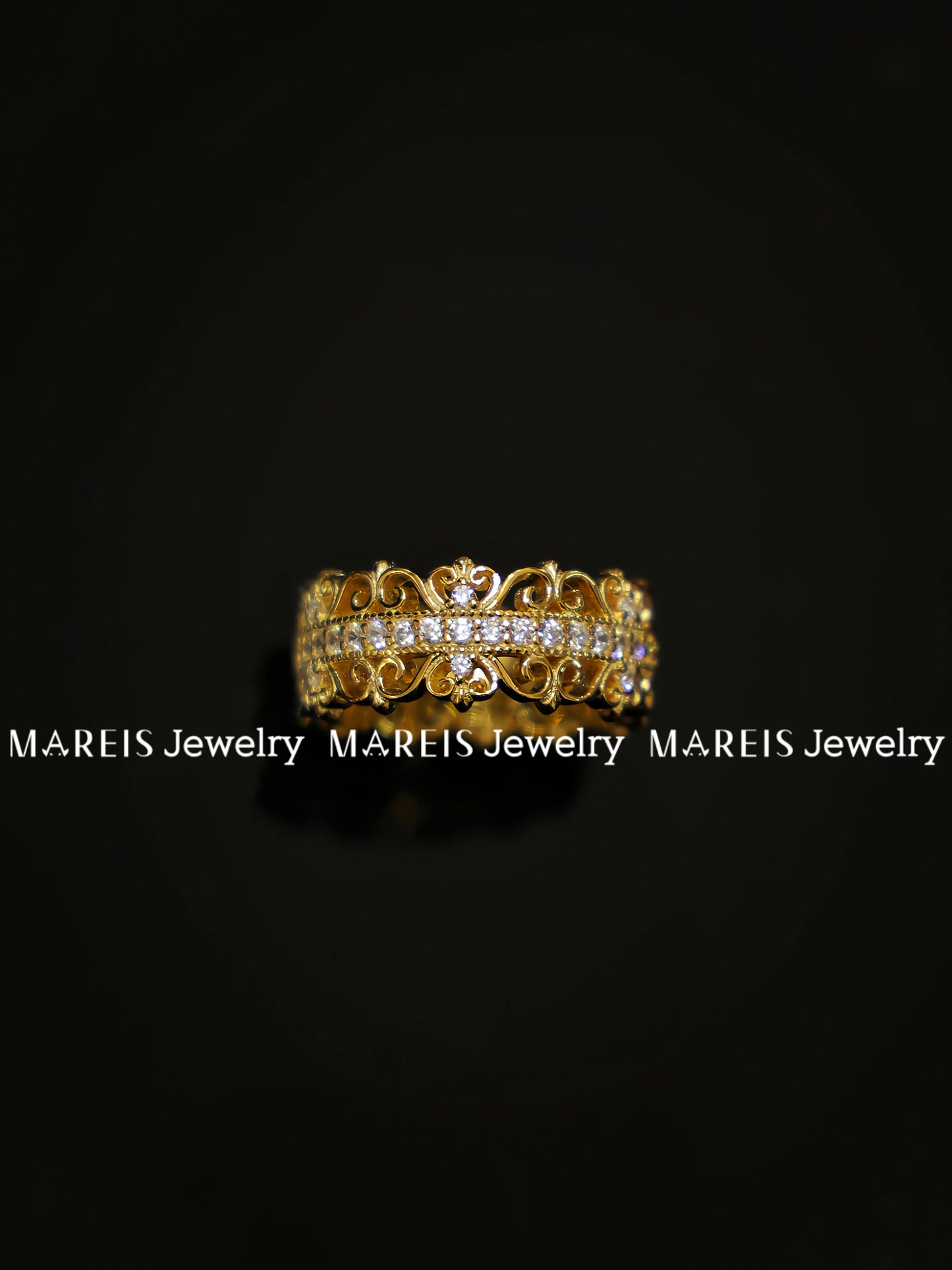 18K Gold Plated Vintage Ring