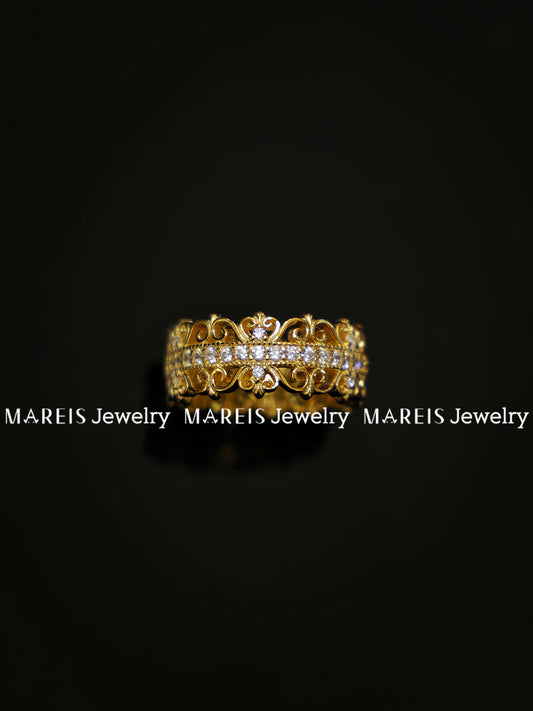 18K Gold Plated Vintage Ring