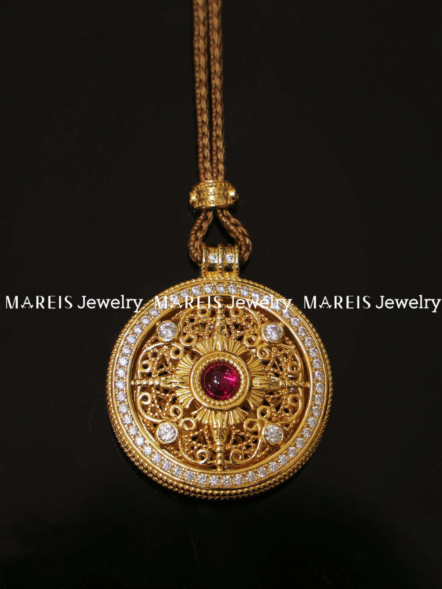 18K Gold Plated Grant-a-wish Compass Necklace