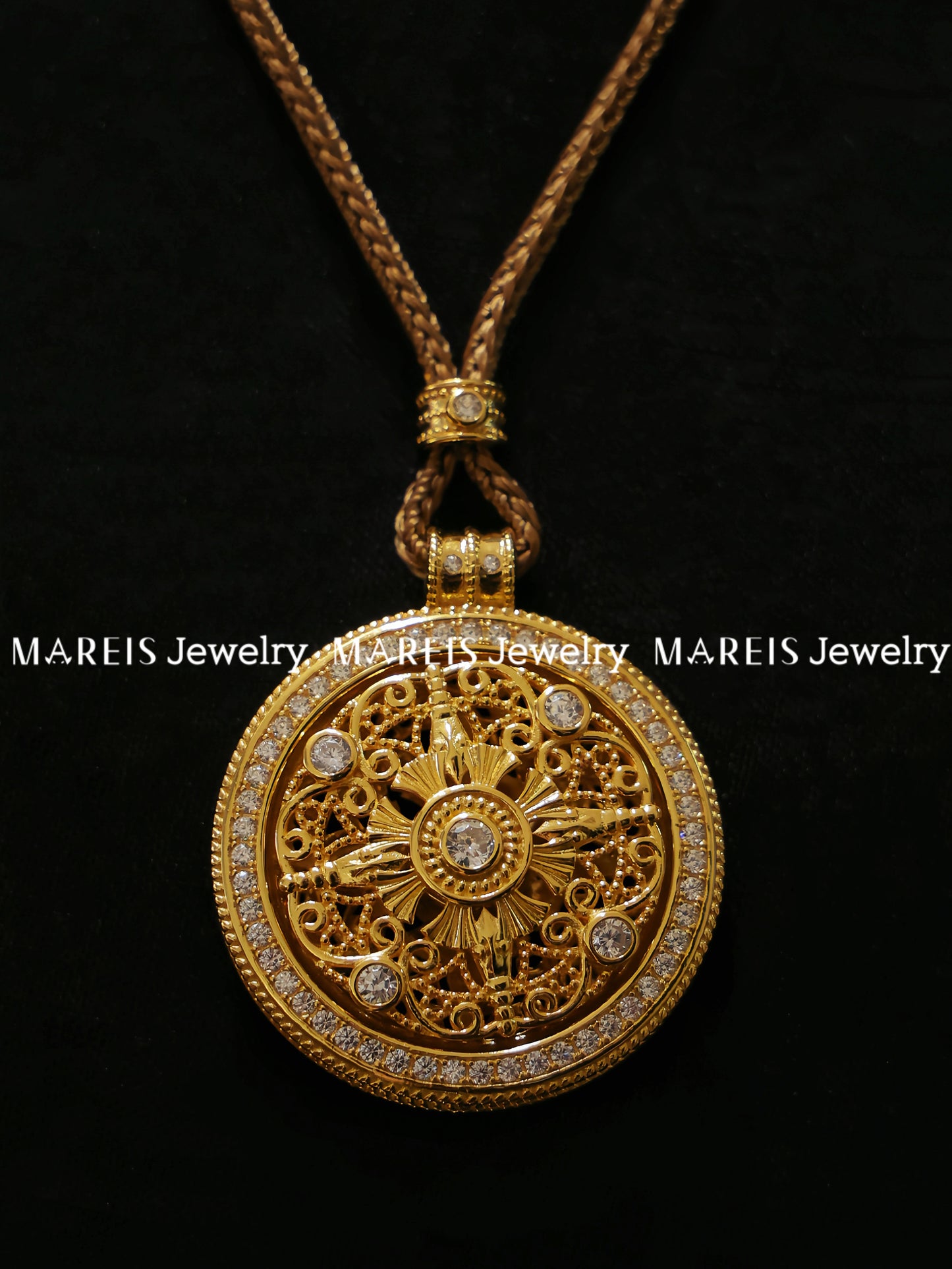 18K Gold Plated Grant-a-wish Compass Necklace