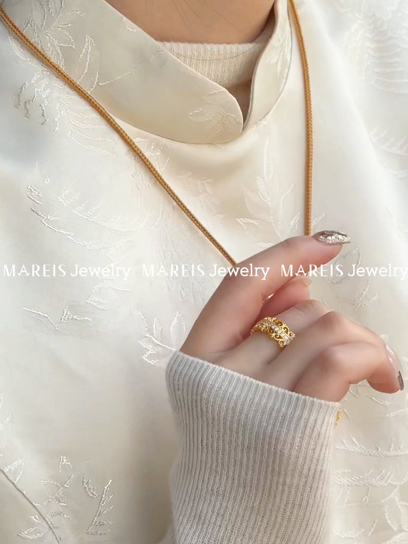 18K Gold Plated Vintage Ring