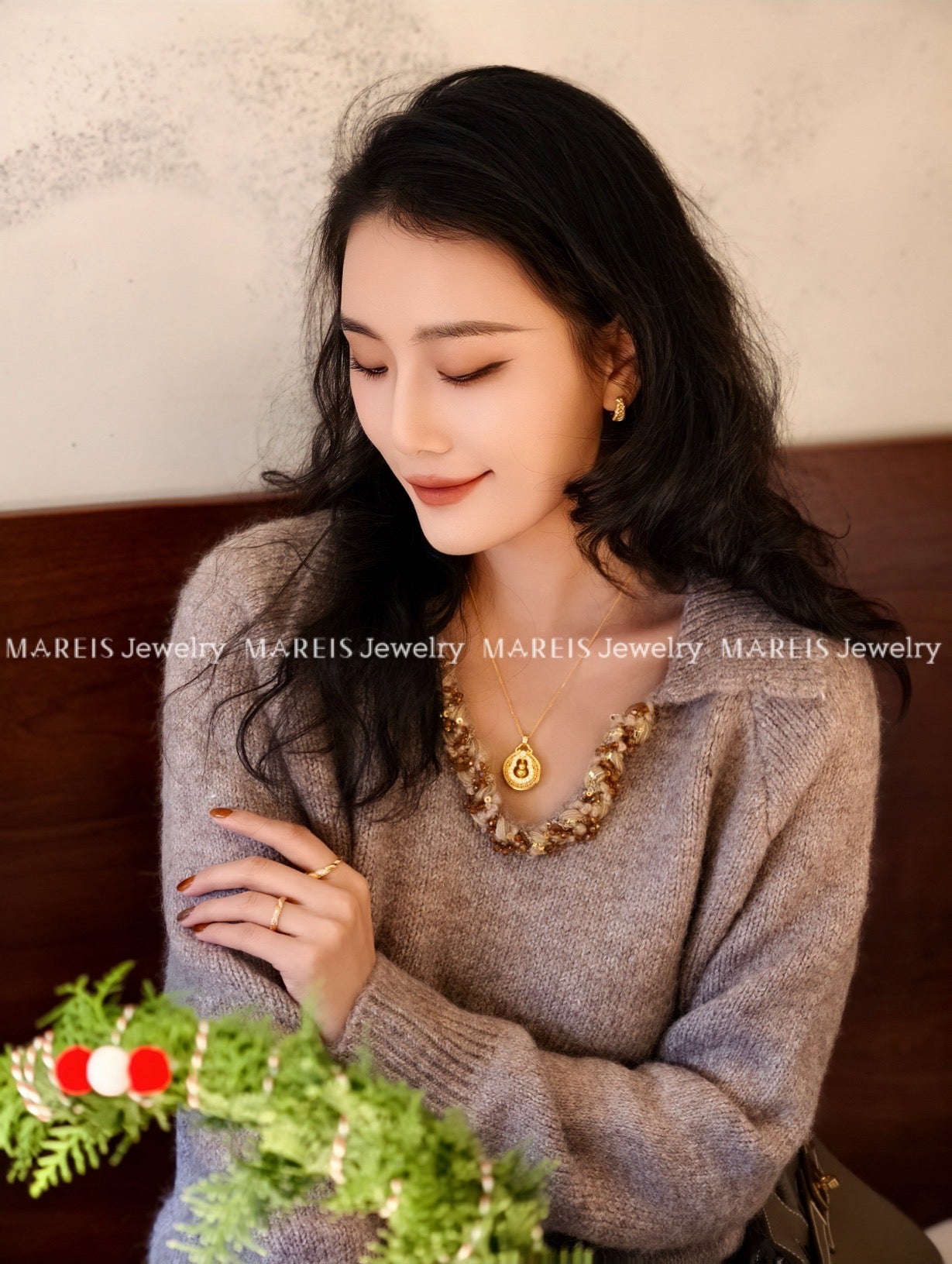 18K Gold Plated Prosperity Hulu Necklace