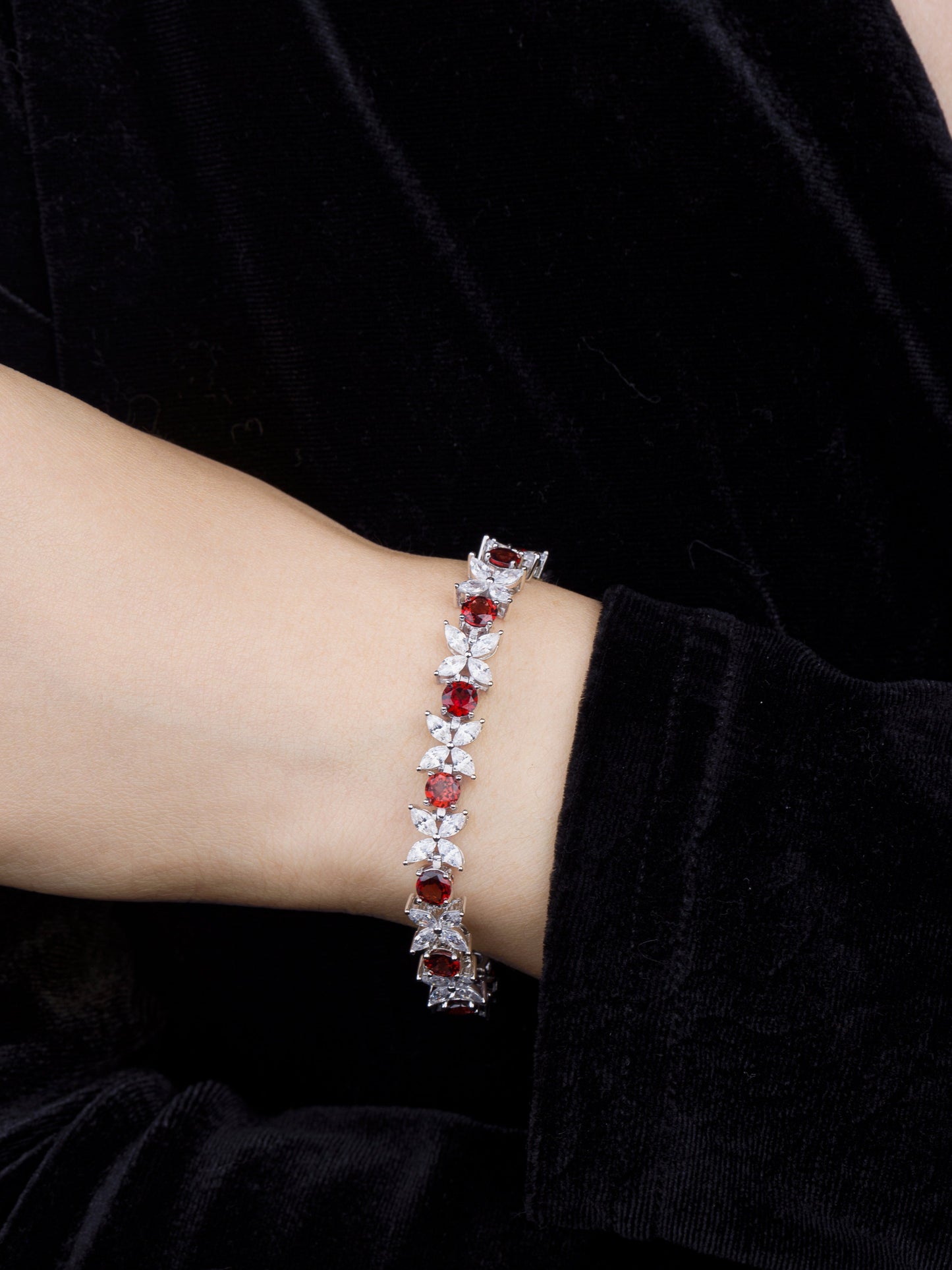 Prosperity: S925 Natural Garnet Bracelet